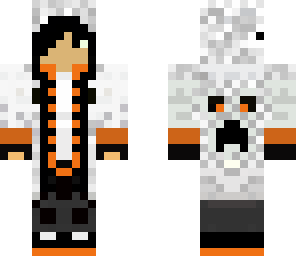 orange hoodie