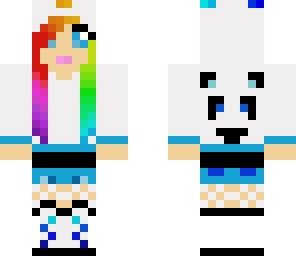 cute rainbow panda girl
