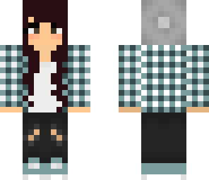 girl in plaid