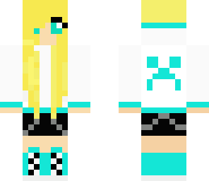 cute girl with creeper hoodie