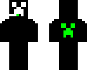 black and white creeper