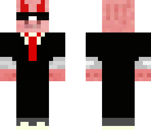 devil pig in a suit