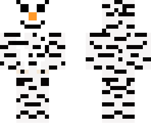 snowman in a zebra suit