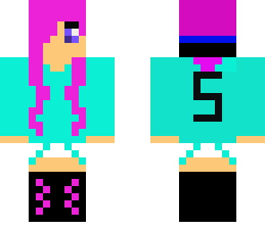 girly green and pink