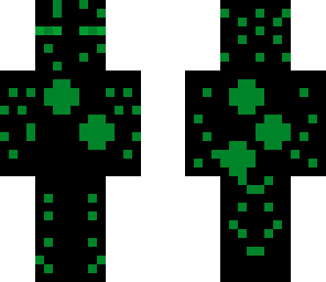 green spotted enderman