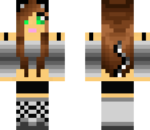 silver cat girl