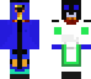 the man in blue