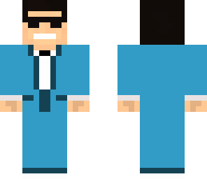 captainsparklez minecraft style blue