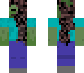 burned zombie