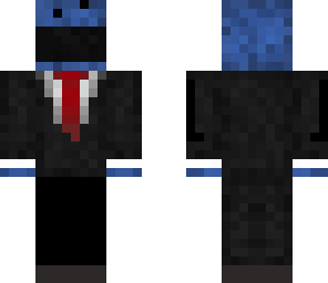 cookie monster in a tuxedo