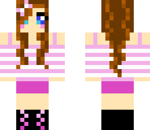 pink and white girl