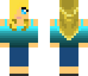 blonde girl dress