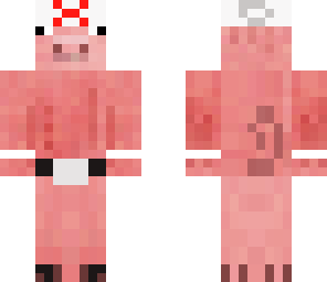 pig with under wear on