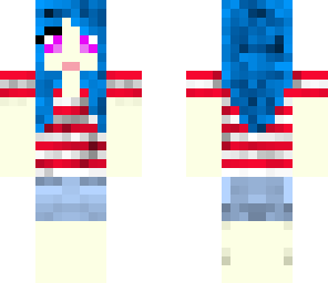blue haired girl