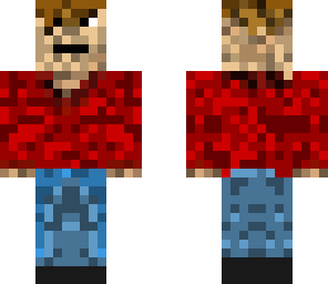 guy in red shirt