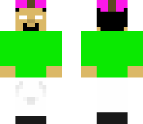 herobrine with a colored hat