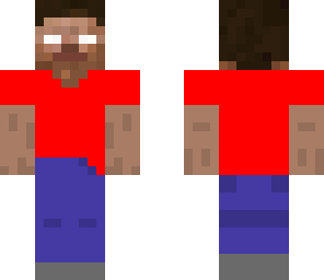 herobrine with red shirt