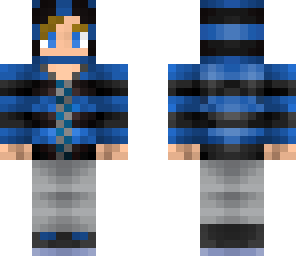 blue hoodie boii