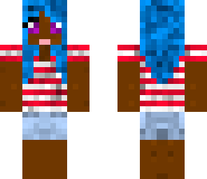 blue haired girl 2