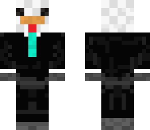 chicken in a tux