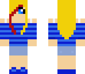 girl in blue