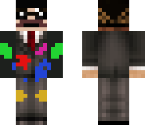 crazy professor guy covered in potions