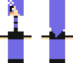 purple hair kimono girl