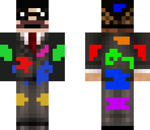 weird professor guy covered with chemicals