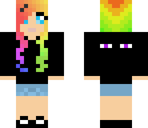 rainbow girl with black clothes2