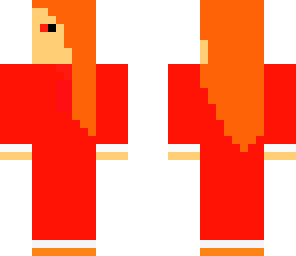 fire girl in a dress