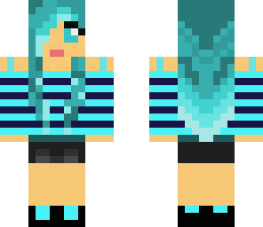 blue hair girl