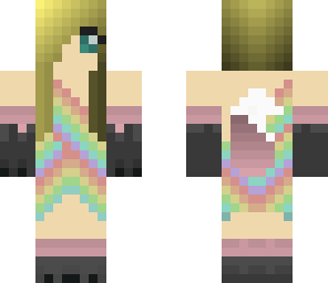 rainbow wolf girl