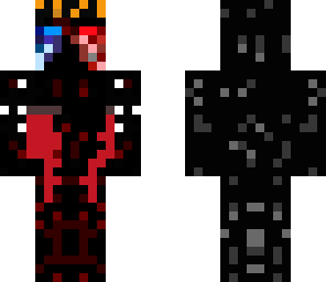 bleeding 3d vision flame-headed enderman