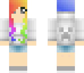 rainbow dj girl