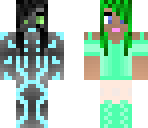 cyborg girl skin please love this- took me forever