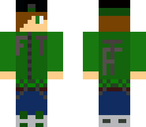 green cool teen with backwards cap