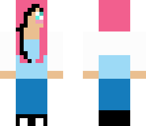 pink haired girl