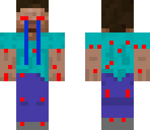 sad evil herobrine