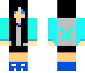 cool blue girl
