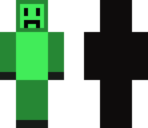 creeper fan in blackish hoodie