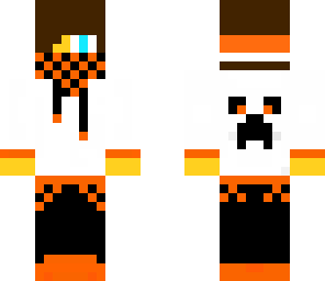 teenager with hoodie orange
