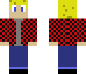 blond flannel kid