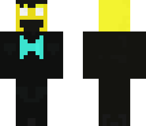 epic face herobrine with tux