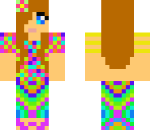 rainbow cute girl