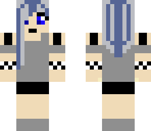 emo gray girl