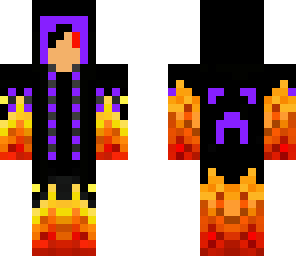 purple flame guy