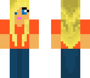 girl in orange top