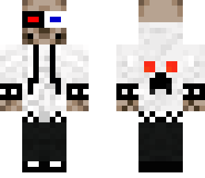 Ae9566 Swag Skeleton With Yin Yang 3d Glasses Minecraft Skins