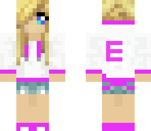 purple blonde girl 