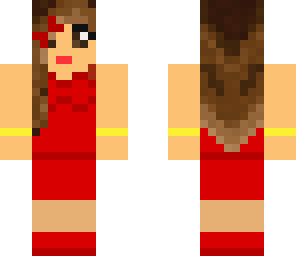 red dress